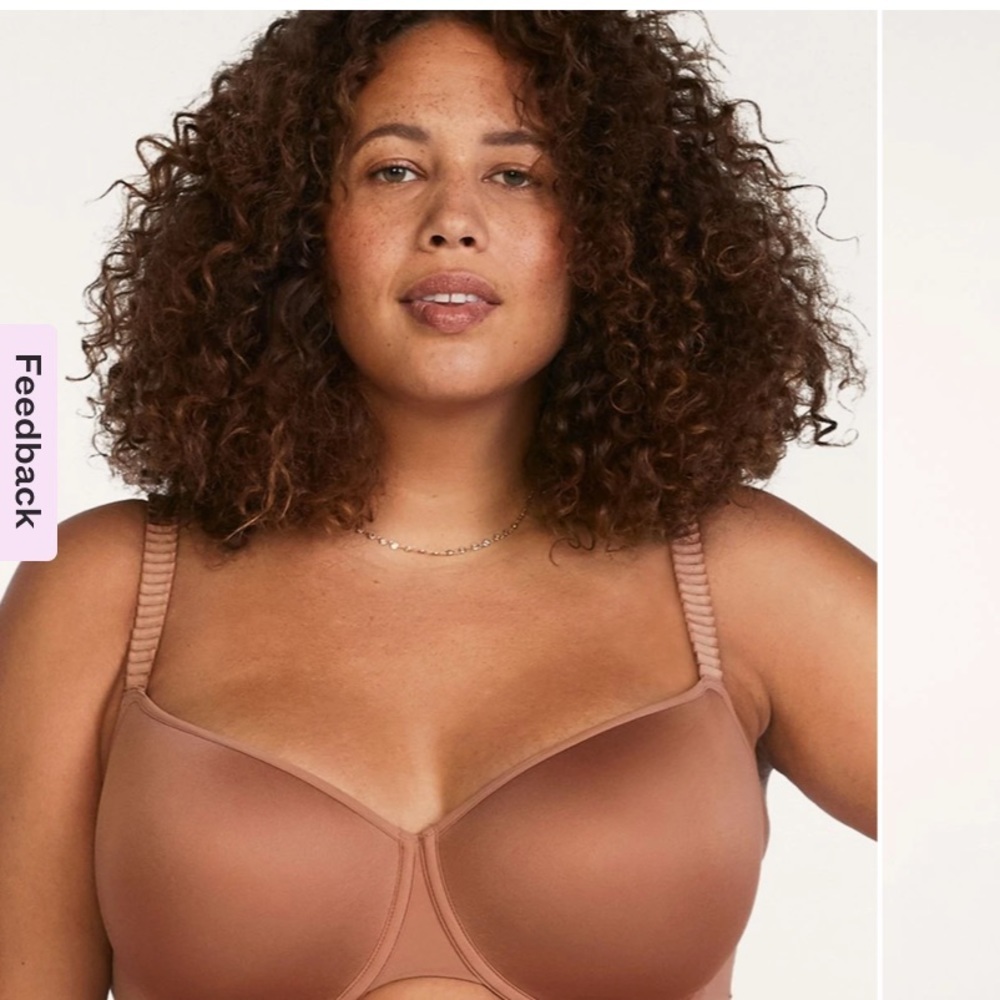 ThirdLove 24/7 Classic T-shirt bra Size 48C Mocha Brown Tan Tagless NWT Comfy